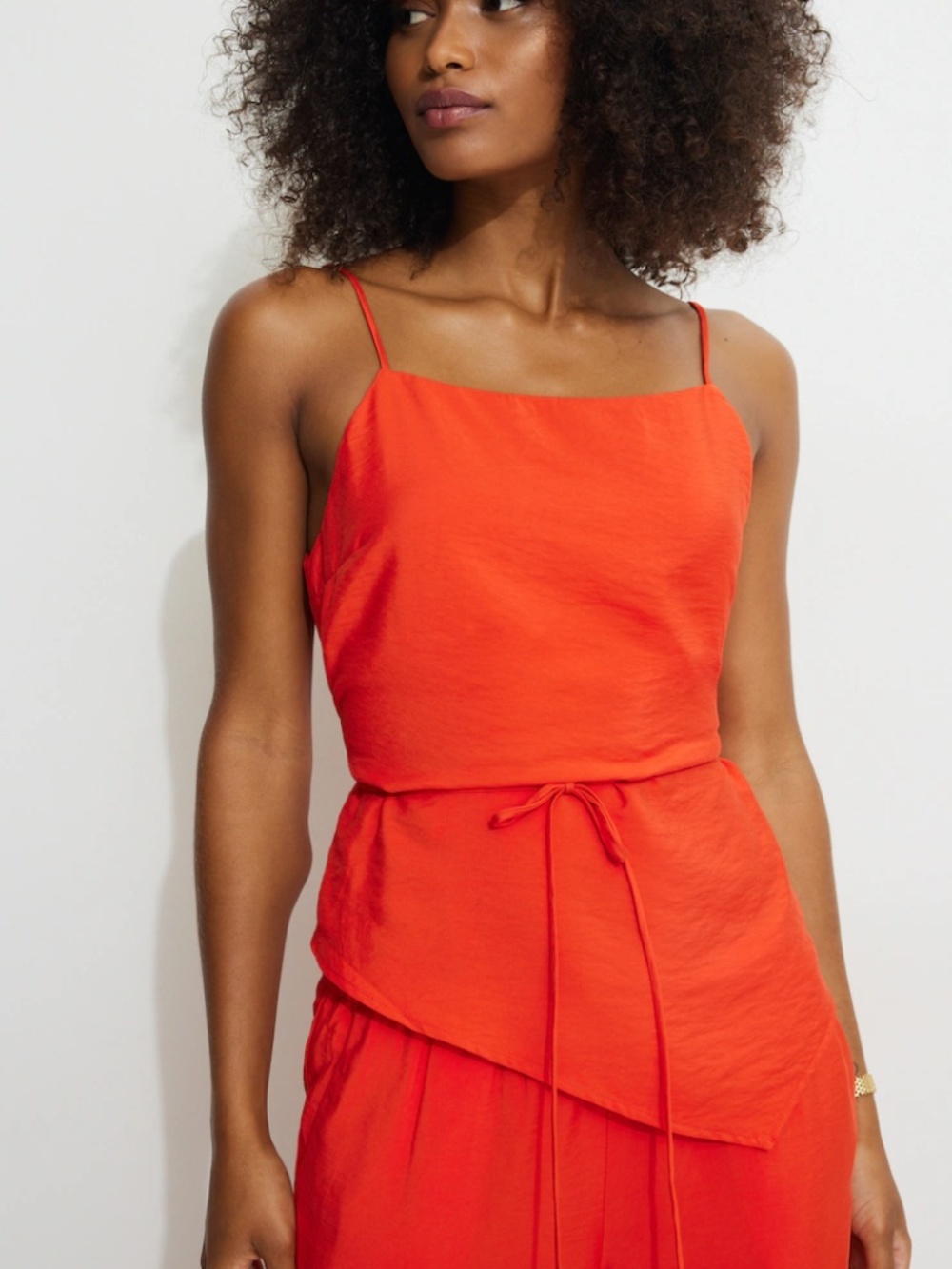 NWT Dynamite Draped Asymmetric Cami - L